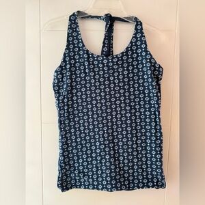 Merona Navy Floral Top